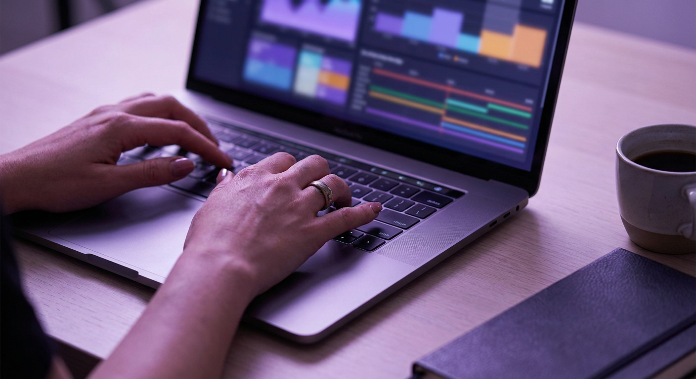 Real-time performance marketing analytics dashboard showing ROAS and conversion growth